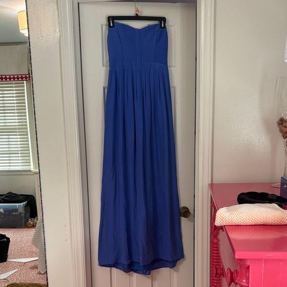 Vibrant Blue Parker Strapless Dress - Picture 1 of 5